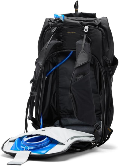 Peak Design Outdoor Backpack 25L, Cloud, Compact and Lightweight Frameless Daypack, Ultra Cinch Roll-Top Design, Ideal for Day Hikes, Camera Carry and Commuting, Versatile Backpack for Men and Women
