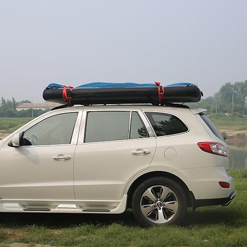 2 Person Inflatable Car Roof Top Tent with Pump,4 Season Waterproof and Sun Resitant Camping Dome Camping Tents for SUV, Truck and Universal Car Tent,Easy Setup
