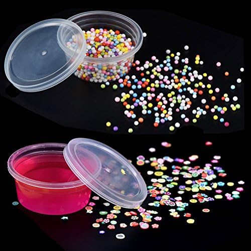 Augshy 40 Pack 4Oz Slime Containers with Lids, Jello Shot Cups Condiment Containers Plastic Portion Cups with Lids for Salad Dressing Food Storage Containers