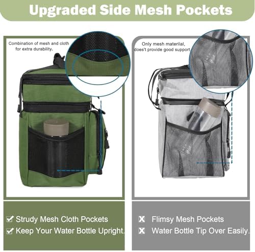 GLENKEY Tactical Lunch Box Men 16L Expandable Insulated Leakproof Cooler