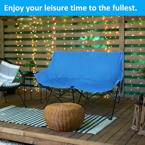 Leonyo Double Camping Chairs, Oversized 2 Person Camping Chair for Adults