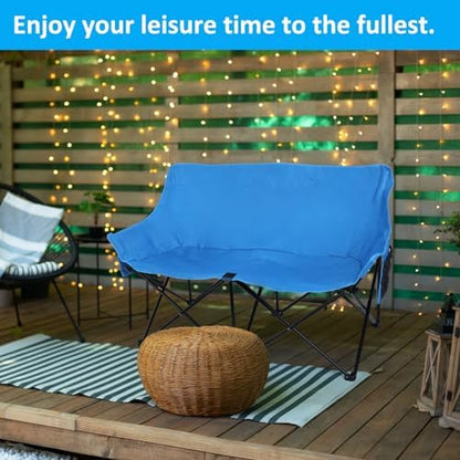 Leonyo Double Camping Chairs, Oversized 2 Person Camping Chair for Adults