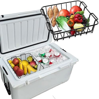 12.5" long Cooler Basket for Yeti Tundra 50&65, lgloo 52QT, Ozark Trail 52QT, Pelican Elite (45 & 70)etc,Stainless Steel Storage Dry-Goods Basket Suitable for coolers with all internal diameters 12.5"