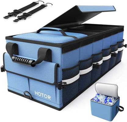 HOTOR Trunk Organizer - Car Organizers for SUV with Removable Cooler Bag