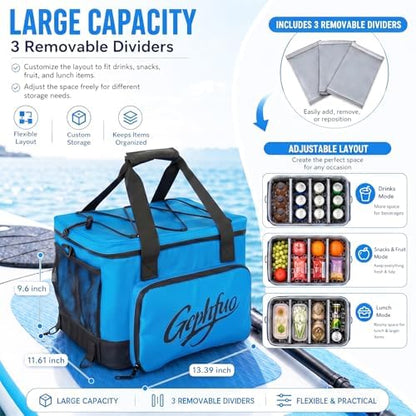 Paddle Board Cooler Bag, 24L Insulated SUP Kayak Deck Storage Bag