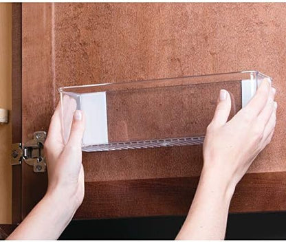 iDesign Adhesive Organizer Bin, Clear