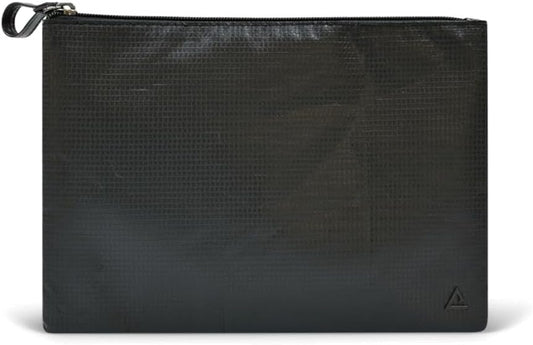 Rareform Essentials Organizer Pouch | Travel Accessory Bag, Protects Tech, Cosmetics, Toiletries with Inner Fleece Lining, Water-Resistant | Recycled Nylon, Black