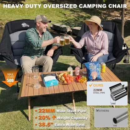 Oversized Camping Chairs for Adults Heavy Duty