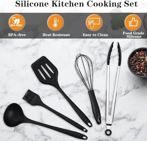 Wesqunie Camping Cooking Utensils Set, Cookware Set for Outdoor Hiking BBQ