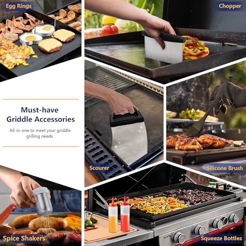 Joyfair 18Pcs Griddle Accessories Kit for Blackstone, (ABS Handles)