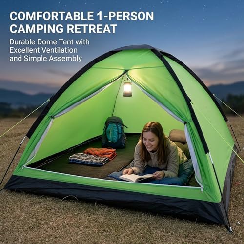 XL Camping Tent 1/2 Person Small Tents Lightweight Waterproof Adult