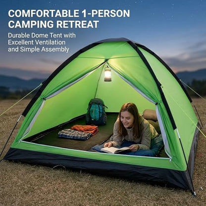 XL Camping Tent 1/2 Person Small Tents Lightweight Waterproof Adult