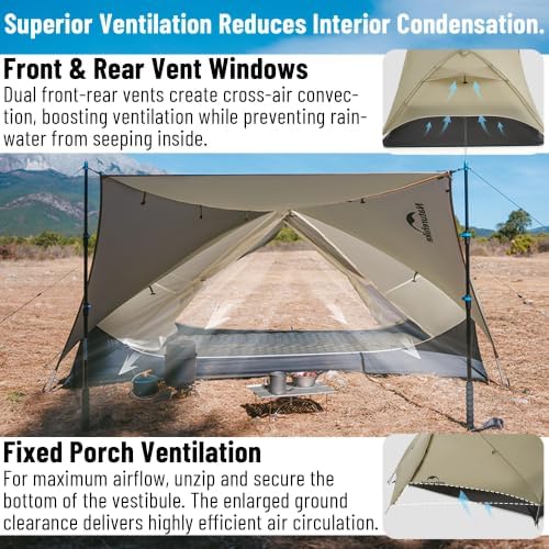 Naturehike Mongar 2 Person Ultralight Backpacking Tent for Camping