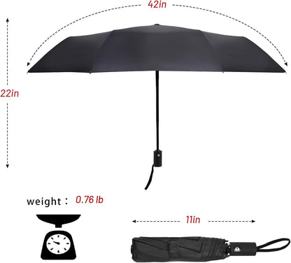 SY COMPACT Umbrella Automatic Travel Waterproof Light Folding Umbrellas Easy Carry for Women and Men