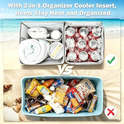 2-in-1 Cooler Organizer Insert for X Large Bogg Bag Accessories