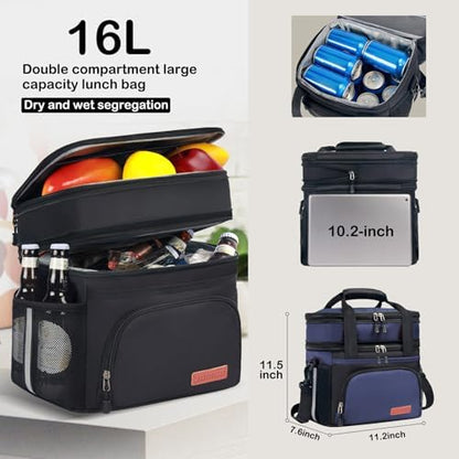 JOINGO Tactical Lunch Box for Men/Women, 16L Expandable Insulated Lunch Bag