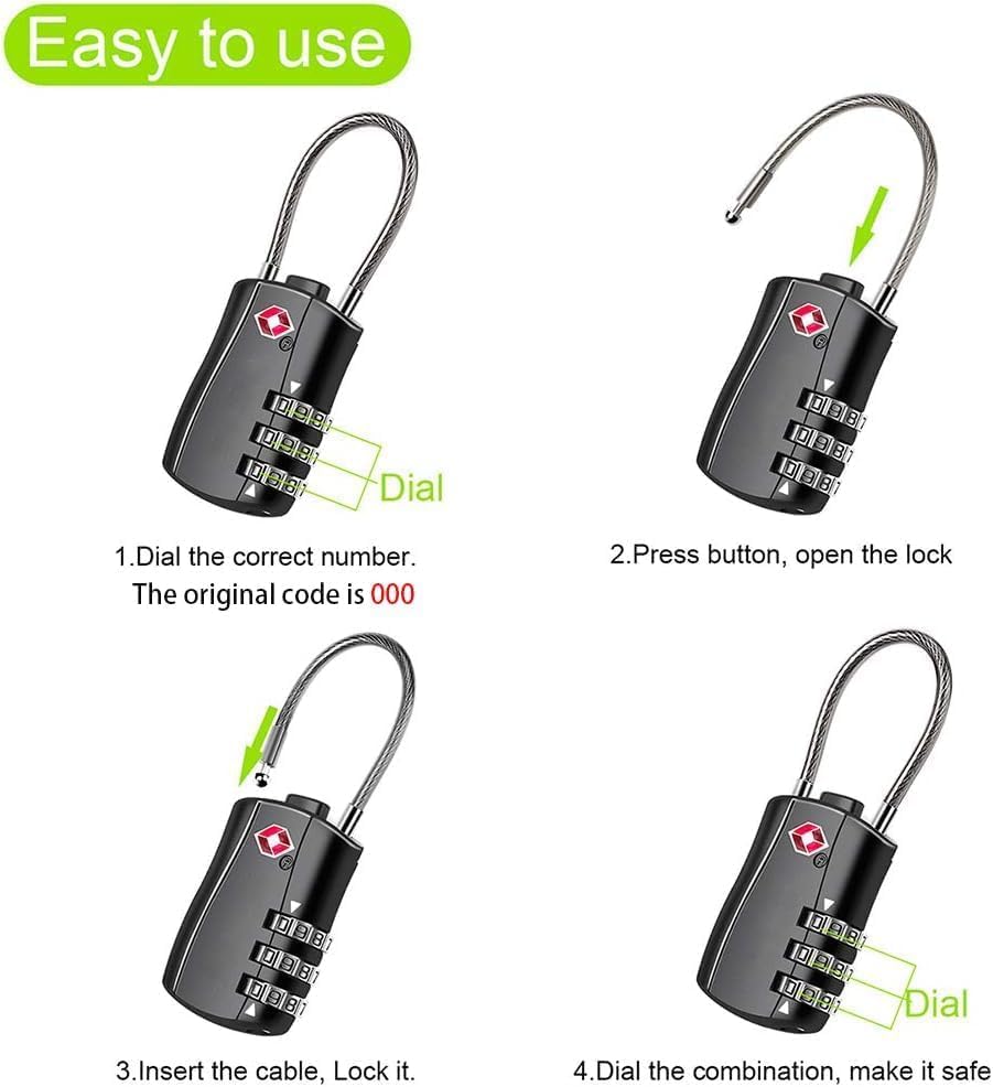 DUSLANG 17 Inch Laptop Backpack for Travel Water Resistant College Backpack for Men/Women Laptop Bag with USB Charging Port and Red TSA lock,Black