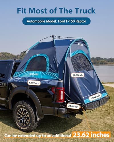 Golabs Truck Bed Tent, 5-6 Ft Camping Tent, Easy Setup by Pre-Attached Pole