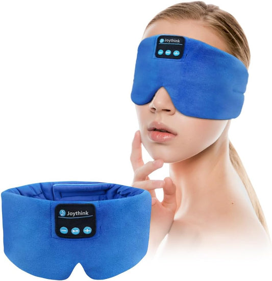 Joythink Sleep Headphones Bluetooth Headband Sleeping Eye Mask Kids Children Soft Wireless Sleep Headphones for Women Men Silk Speaker Bluetooth Earbuds for Side Sleeper Music Mask Cool