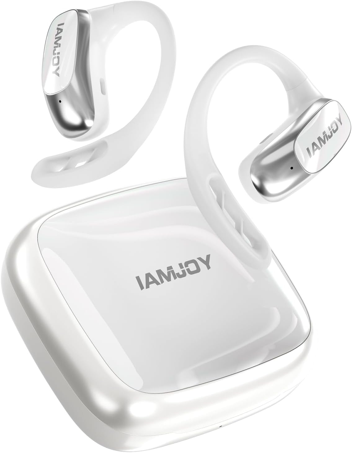 IAMJOY Language Translation Earbuds, 163 Language Translator Earbuds 3-in-1 Two Way AI Earbud Translator in Real Time Online Translator Device with APP Fit iOS ＆ Android for Travel Business Learning
