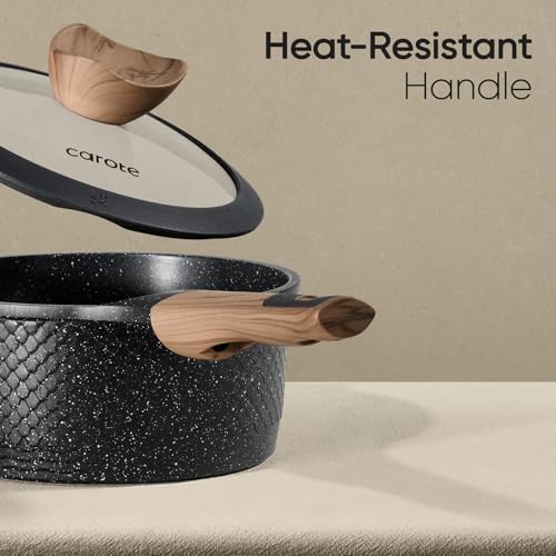 CAROTE 26pcs Nonstick Pots and Pans Set, Cookware Sets