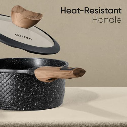 CAROTE 26pcs Nonstick Pots and Pans Set, Cookware Sets