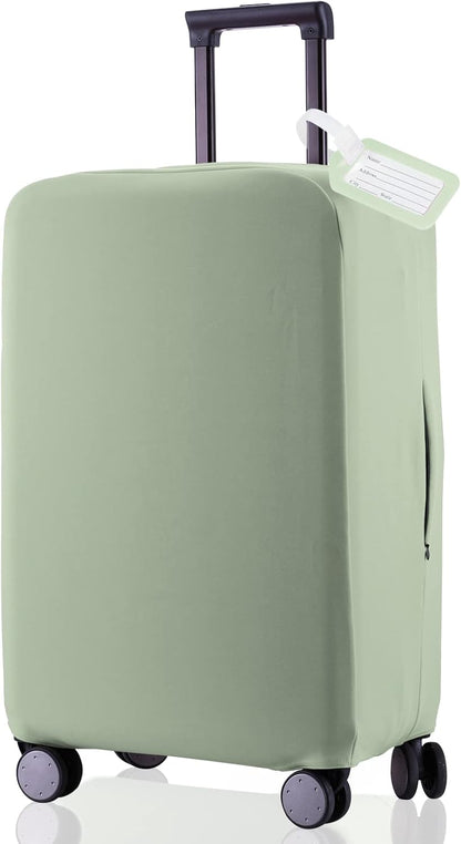 Travel Luggage Cover Suitcase Protector Scratch-Resistant Fit 19-31 Inch Suitcase, Not Included Suitcase (Cyan, SX(22-23 inch))