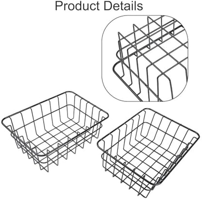 Cooler Basket for 32 Qt Ultra-Light Coolers, Metal Wire Dry Goods Tray for Camping, Outdoor Cooking and Tailgate Parties(2pcs)