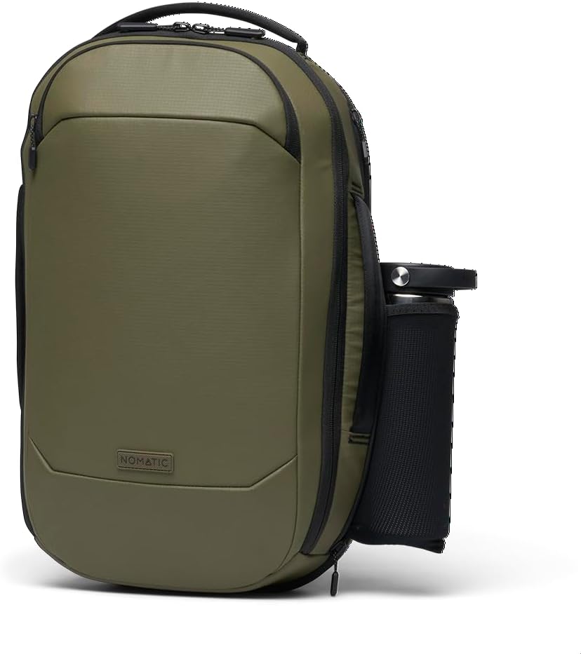 NOMATIC Navigator RS Pack 15L: 15L Premium Backpack w/ 6L Built-In Expansion - Water Resistant Anti Theft Backpack - Laptop Bag - Computer Backpack - Expandable Ranger Green Backpack