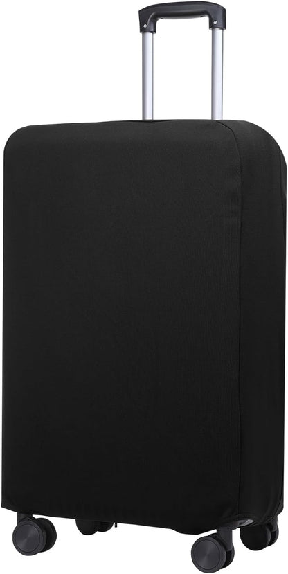 PATIKIL Luggage Cover, Suitcases Covers Elastic Carry on Cover Protector Washable Scratch-Resistant Fits 22-23 Inch Luggage for Travel Business Trips, Black