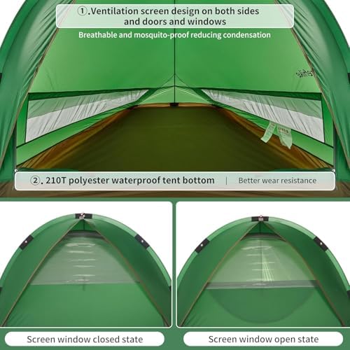Naturehike 2-Person Camping Tent, Waterproof & Windproof, Easy to Set Up for Outdoor, Trekking, Backpacking