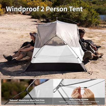 Naturehike Mongar Upgraded 1/2/3 Person Backpacking Tent,Waterproof Lightweight Camping Tent with Footprint