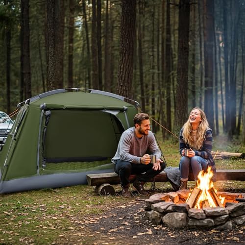 Night Cat Backpacking Tent for Camping: Portable 1-2 Person Hiking Waterproof Tent Quick Setup and Compact for Outdoor Festivals