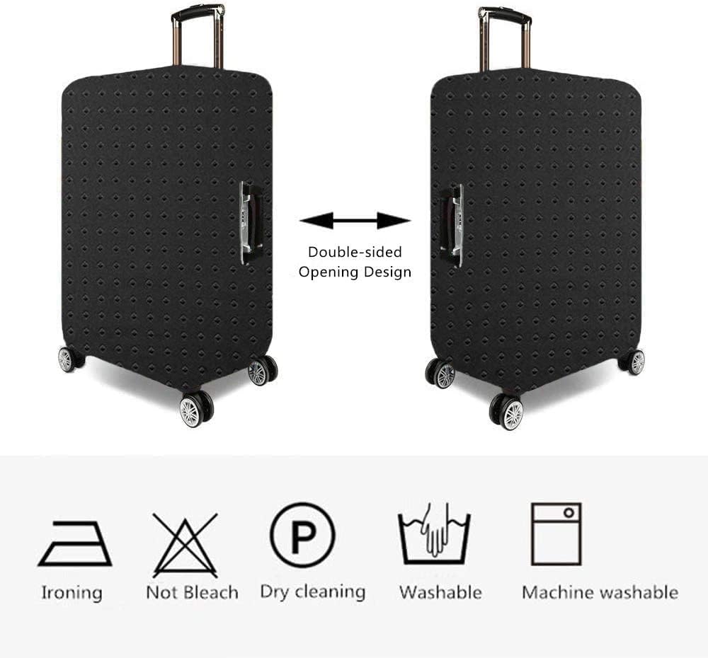 7-mi Travel Luggage Cover Protector, Washable Suitcase Protector Anti-scratch Spandex Baggage Covers Fits 19-21 Inch Luggage