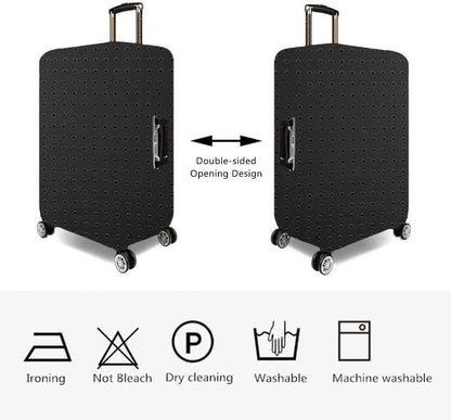 7-mi Travel Luggage Cover Protector, Washable Suitcase Protector Anti-scratch Spandex Baggage Covers Fits 19-21 Inch Luggage