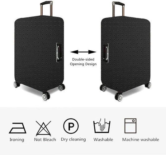 7-mi Travel Luggage Cover Protector, Washable Suitcase Protector Anti-scratch Spandex Baggage Covers Fits 19-21 Inch Luggage