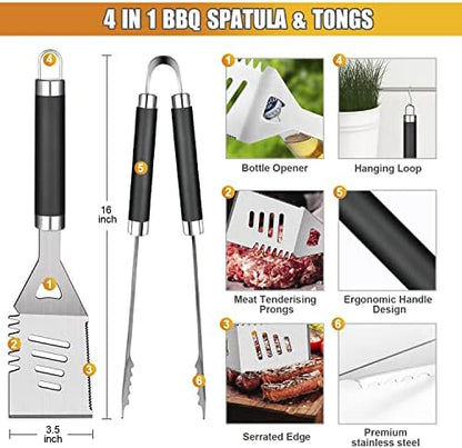 Cifaisi 38Pcs BBQ Tools Grilling Accessories Set with Aluminum Case