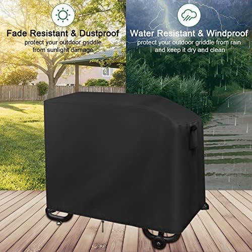 42 Inch Flat Top Grill Cover for Most Standard 2-Burner BBQ Gas Griddle