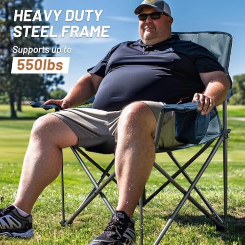 Timber Ridge 2 Pack Oversized Folding Camping Chair for Adults