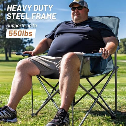 Timber Ridge 2 Pack Oversized Folding Camping Chair for Adults
