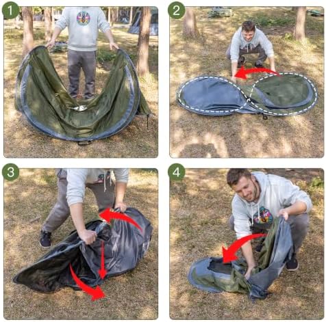 Night Cat Pop-up Camping Tent: 2 Person Tent Waterproof Instant Easy Setup Tunnel Tent