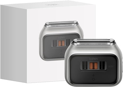 Laifen P3 Pro 3-Blade Electric Shaver, Dual Linear High-Speed Motors 12,000 Cuts/Min, 100-Min Runtime, IPX7 Waterproof, Rechargeable Electric Razor for Men, Travel-Friendly (Aluminum Alloy)