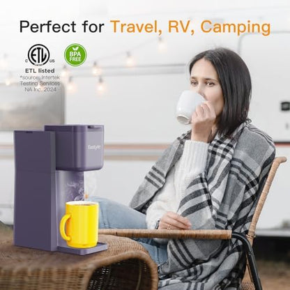 Tastyle Mini Single Serve Hot and Iced Coffee Maker for K Cup and Ground