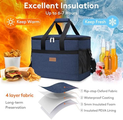 Lifewit Cooler Bag 30/50/60 Cans Collapsible, Insulated Large Lunch Bag