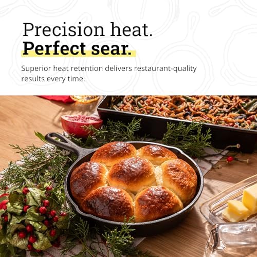 Lodge Pre-Seasoned Cast Iron Skillet, PFAS-Free, 9 Inches