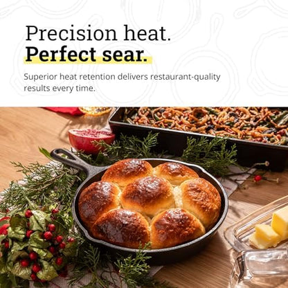 Lodge Pre-Seasoned Cast Iron Skillet, PFAS-Free, 9 Inches