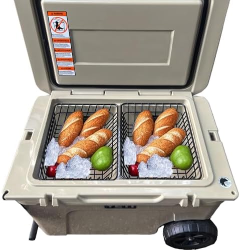 Cooler Basket for YETI Tundra Haul, Yeti Roadie 48, YETI Roadie 60,Compatible with Other lgloo Accessories Cooler Locks,Ice etc,Coolers Basket Keeps Food Dry.