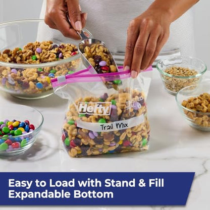 Hefty Slider Storage Bags, Quart Size, 78 Count