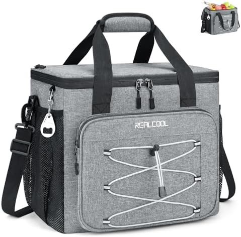 RealCool 35/45 Can Collapsible Soft Cooler Bag, Leakproof Ice Chest