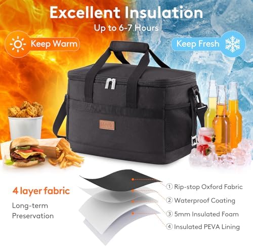 Lifewit Cooler Bag 30/50/60 Cans Collapsible, Insulated Large Lunch Bag
